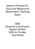 Generic Fitness-For-Duty and Behavioral Observation Training PDF &ndash; Safety & Compliance Guide