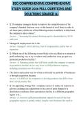BSG COMPREHENSIVE COMPREHENSIVE STUDY GUIDE 2026 FULL QUESTIONS AND SOLUTIONS GRADED A&plus;
