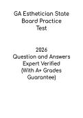 GA Esthetician State Board Practice Test Questions PDF &ndash; Study Guide & Exam Prep