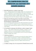 BSG COMPREHENSIVE PRACTICE EXAMINATION 2026 QUESTIONS WITH ANSWERS GRADED A&plus;
