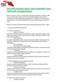 WGU D685 Extended Version Study Guide&vert;2026 Latest Update with Complete Solution