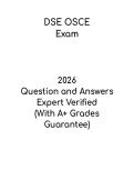 DSE OSCE 2026 PDF &ndash; Clinical Skills Exam Guide & Practice Preparation
