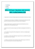MHA 710 Exam 1 Questions And Answers - 100&percnt; Verified Solution 2026