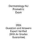 Dermatology NJ Prometric Exam PDF &ndash; Study Guide & Practice Questions
