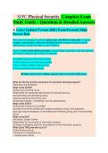 SFPC Physical Security Study Guide 2026&sol;2027 &vert; 150&plus; Q&A Verified Answers