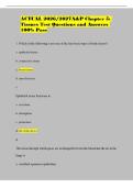 ACTUAL 2026&sol;2027A&P Chapter 5&colon; Tissues Test Questions and Answers 100&percnt; Pass