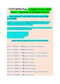 TCFP NFPA Exam Prep Study Guide 2026&sol;2027 &vert; 150&plus; Q&A Verified Answers