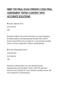 NEIEP 700 FINAL EXAM VERSION 2 2026 FINAL ASSESSMENT TESTED CONTENT WITH ACCURATE SOLUTIONS