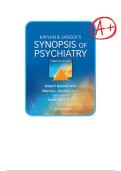 TEST BANK FOR Kaplan & Sadock&rsquo;s Synopsis of Psychiatry&comma; Twelfth&comma; North American Edition by Robert Boland&comma; Marcia Verduin&comma; Dr&period; Pedro Ruiz ISBN&colon; 978-1975145569 COMPLETE GUIDE 100&percnt; VERIFIED ALL CHAPTERS COVERED A&plus; GRADE ASSURED&excl;&excl;&excl;&excl;&excl;NEW LATEST UPDATE&excl;&excl;&excl;&excl;&excl;&excl;