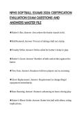 NFHS SOFTBALL EXAMS 2026 CERTIFICATION EVALUATION EXAM QUESTIONS AND ANSWERS MASTER FILE