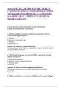 2026 SPECIAL NEEDS AND MEDICALLY COMPROMISED PATIENTS IN DENTISTRY  200 EXAM QUESTIONS WITH ANSWERS & RATIONALES &lpar;COMPLETE CLINICAL REVIEW GUIDE&rpar;