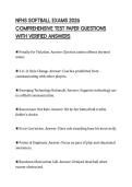 NFHS SOFTBALL EXAMS 2026 COMPREHENSIVE TEST PAPER QUESTIONS WITH VERIFIED ANSWERS