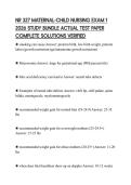 NR 327 MATERNAL-CHILD NURSING EXAM 1 2026 STUDY BUNDLE ACTUAL TEST PAPER COMPLETE SOLUTIONS VERIFIED