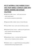 NR 327 MATERNAL-CHILD NURSING EXAM 1 2026 STUDY BUNDLE COMPLETE GUIDE WITH VERIFIED ANSWERS AND DETAILED SOLUTIONS