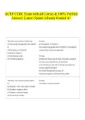 ACRP CCRC Exam with all Correct & 100&percnt; Verified Answers &vert;Latest Update &vert;Already Graded A&plus;