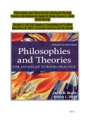 Philosophies and Theories for Advanced Nursing Practice&semi; 4th Edition &vert; Instructor Test Bank Companion - Complete Assessment and Practice Question Bank Exam Success Toolkit