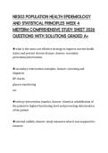 NR503 POPULATION HEALTH EPIDEMIOLOGY AND STATISTICAL PRINCIPLES WEEK 4 MIDTERM COMPREHENSIVE STUDY SHEET 2026 QUESTIONS WITH SOLUTIONS GRADED A&plus;