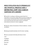 NR503 POPULATION HEALTH EPIDEMIOLOGY AND STATISTICAL PRINCIPLES WEEK 4 MIDTERM FINAL SCRIPT 2026 COMPLETE QUESTIONS WITH ANSWERS