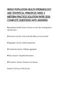 NR503 POPULATION HEALTH EPIDEMIOLOGY AND STATISTICAL PRINCIPLES WEEK 4 MIDTERM PRACTICE SOLUTION PAPER 2026 COMPLETE QUESTIONS WITH ANSWERS