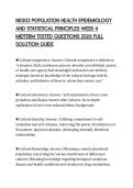 NR503 POPULATION HEALTH EPIDEMIOLOGY AND STATISTICAL PRINCIPLES WEEK 4 MIDTERM TESTED QUESTIONS 2026 FULL SOLUTION GUIDE