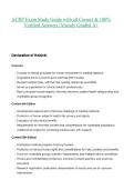 ACRP Exam Study Guide with all Correct & 100&percnt; Verified Answers &vert;Already Graded A&plus;
