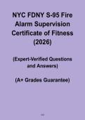 NYC FDNY S-95 Fire Alarm Supervision &vert; Certificate of Fitness Study Guide &lpar;PDF&rpar;