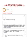 PHY 2054 EXAM 3 QUESTIONS AND ANSWERS WITH COMPLETE SOLUTIONS &vert; 100&percnt; CORRECT 
