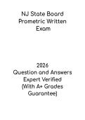 NJ State Board Prometric Written Exam PDF &ndash; Study Guide & Practice Questions