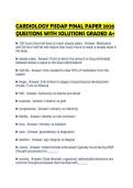 CARDIOLOGY FISDAP FINAL PAPER 2026 QUESTIONS WITH SOLUTIONS GRADED A&plus;