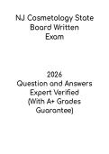 NJ Cosmetology State Board Written Exam PDF &ndash; Study Guide & Practice Questions