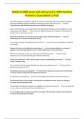 SOCRA &lpar;CCRP&rpar; Exam with all Correct & 100&percnt; Verified Answers &vert;Guaranteed to Pass