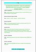 WGU Educational Assessment Study Guide Latest Update with Questions and Correct Answers