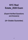 NYC Real Estate Exam 2026 &vert; Study Guide & Practice Questions &lpar;PDF&rpar;