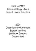 New Jersey Cosmetology State Board Exam Practice PDF &ndash; Study Guide & Test Prep