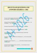 HM E5 EXAM QUESTIONS AND ANSWERS GRADED A&plus; 2026