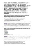 NURS 8022 Course Exam Questions and Answers Latest Update &vert; NURS 8022 Advanced Nursing Comprehensive Study Guide&comma; Test Bank&comma; Practice Questions with Verified Answers and Detailed Rationales for Graduate Nursing Students Preparing for NURS 8022 Assessments