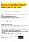 Instrumental Analysis Final Exam Guide- Comprehensive Spectroscopy & Atomic Analysis &lpar;AAS&comma; AES&comma; ICP&comma; UV-Vis&rpar;&period;pdf