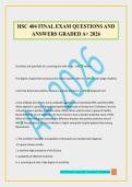 HSC 404 FINAL EXAM QUESTIONS AND ANSWERS GRADED A&plus; 2026