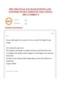 PHY 2054 FINAL EXAM QUESTIONS AND ANSWERS WITH COMPLETE SOLUTIONS &vert; 100&percnt; CORRECT 