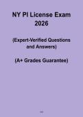 NY PI License Exam 2026 &vert; Practice Questions & Study Guide &lpar;PDF&rpar;