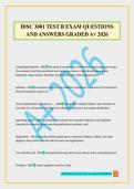 IDSC 3001 TEST B EXAM QUESTIONS AND ANSWERS GRADED A&plus; 2026