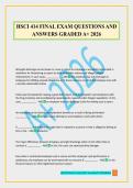 HSCI 414 FINAL EXAM QUESTIONS AND ANSWERS GRADED A&plus; 2026