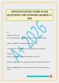 ISFM FSVO STUDY GUIDE EXAM QUESTIONS AND ANSWERS GRADED A&plus; 2026