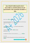 ISA UTILITY SPECIALIST &lpar;CH&period; 5&colon; ELECTRICAL KNOWLEDGE&rpar; EXAM QUESTIONS AND ANSWERS GRADED A&plus; 2026