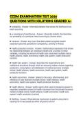 CCDM EXAMINATION TEST 2026 QUESTIONS WITH SOLUTIONS GRADED A&plus;