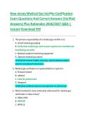 New Jersey Medical Gas Verifier Certification Exam Questions And Correct Answers &lpar;Verified Answers&rpar; Plus Rationales 2026&sol;2027 Q&A &vert; Instant Download Pdf