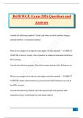 WGU D658 Exam 2026 Questions and Answers