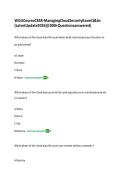 WGU C838 Managing Cloud Security Exam Questions and Answers Latest Update 2026 &lpar;1000&plus; Questions&rpar;