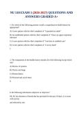 NU 518 EXAM 1 &lpar;2026-2027&rpar; QUESTIONS AND ANSWERS GRADED A&plus;