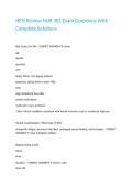 HESI Review NUR 301 Exam Questions With Complete Solutions 